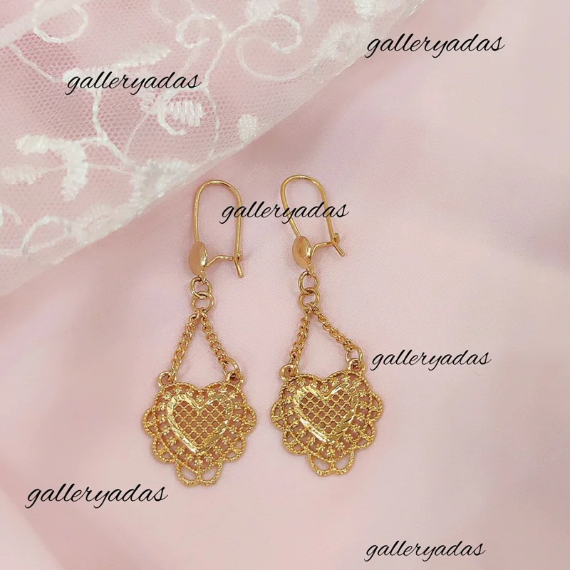 گوشواره قلبی fashion jewelry کد G61